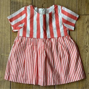 NEW Coco Au Lait Orange and White Stripe Dress 2T